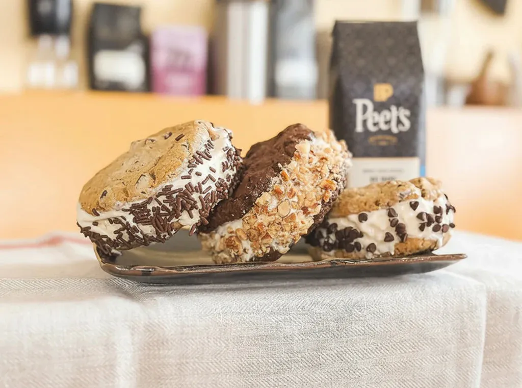Coffee Ice Cream Sandwiches