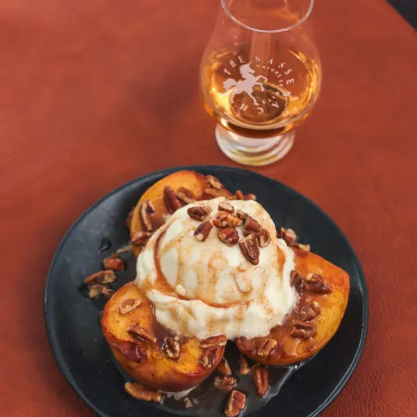 Whisky Roasted Peaches